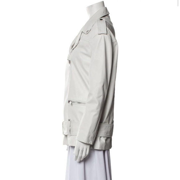 WALTER BAKER LAMB LEATHER OVERSIZED BIKER  JACKET - Picture 2 of 11